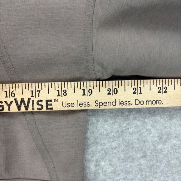 Fashion Quarter Zip Pullover Womens S Tan Sweatshirt Plain Minimalist Casual NWT - Picture 4 of 10